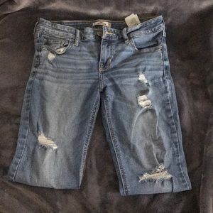 Hollister Super Skinny Distressed Jeans